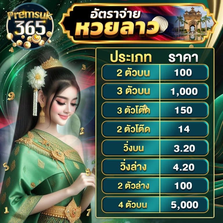 อัตราจ่ายหวยลาว